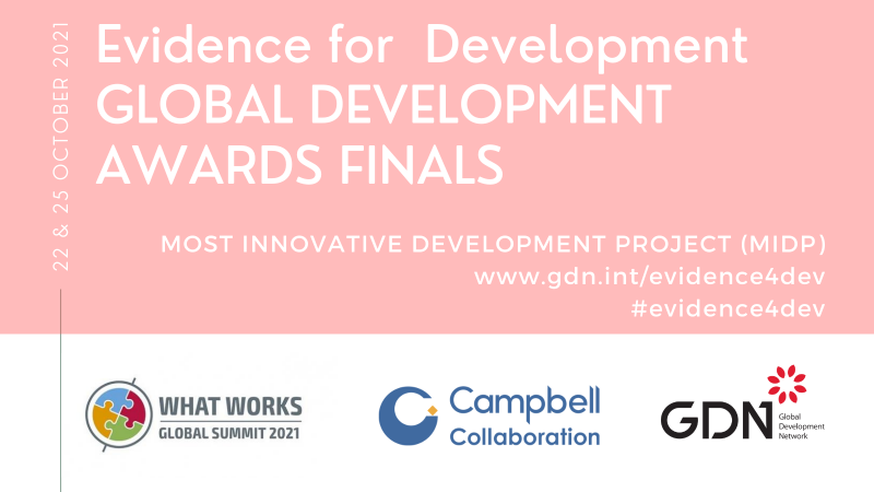 Finalists of the Global Development Awards Competition 2021 | Global ...